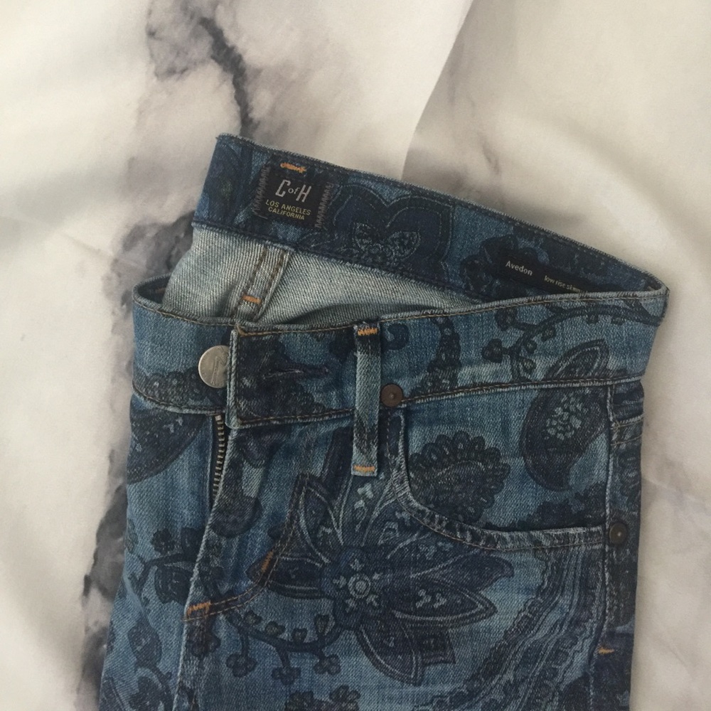 COH citizens of humanity print skinny jeans